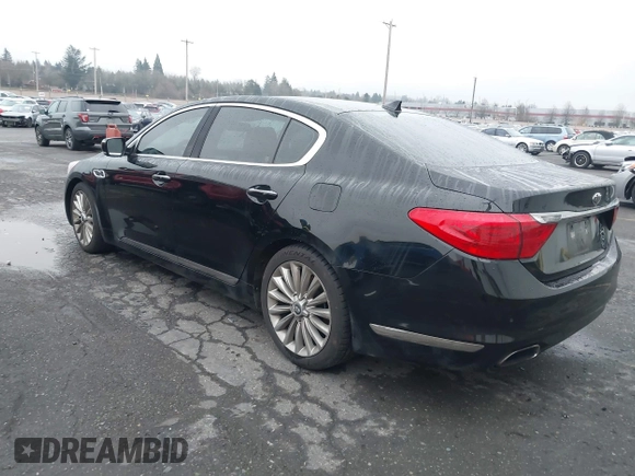 2015 Kia K900 Luxury with VIN KNALW4D46F6025309, listed as a IAAI auction lot 41316628 with 152,925 mi miles. Bid and sale history available at carsss.com. Image 3.