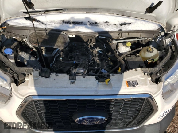 2021 Ford Transit with VIN 1FTRS4XG1MKA15984, listed as a Copart auction lot 41448555 with 59,264 mi miles and Salvage Title. Bid and sale history available at carsss.com. Image 12.