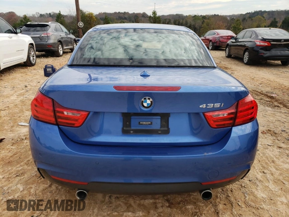 2015 BMW 4 Series 435i with VIN WBA3T3C58FP738896, listed as a Copart auction lot 80750474 with 105,430 mi miles and Salvage Title. Bid and sale history available at carsss.com. Image 6.