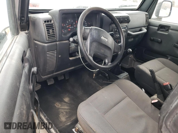2006 Jeep Wrangler SE with VIN 1J4FA29176P755459, listed as a Copart auction lot 43160845 with 204,867 mi miles and Salvage Title. Bid and sale history available at carsss.com. Image 8.