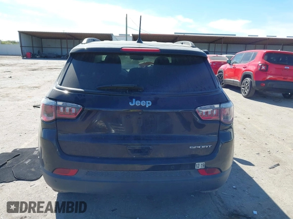 2018 Jeep Compass Sport with VIN 3C4NJCABXJT214907, listed as a IAAI auction lot 41814215 with 96,111 mi miles and . Bid and sale history available at DreamBid. Image 16.