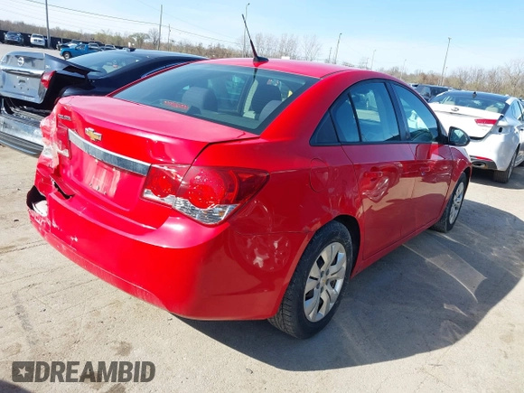 2014 Chevrolet Cruze LS with VIN 1G1PA5SH5E7170874, listed as a IAAI auction lot 41962925 with 178,677 mi miles and . Bid and sale history available at DreamBid. Image 4.