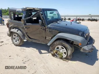 2017 Jeep Wrangler Sport with VIN 1C4AJWAG6HL506829, listed as a Copart auction lot 57708855 with 132,086 mi miles and Salvage title. Bid and sale history available at DreamBid. Image 4.