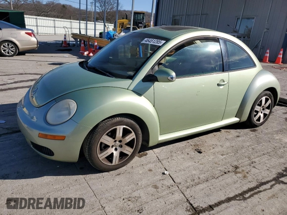 2006 Volkswagen Beetle with VIN 3VWRW31C26M411435, listed as a Copart auction lot 46451285 with 127,828 mi miles and Salvage title. Bid and sale history available at DreamBid. Image 1.