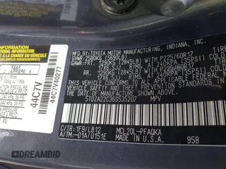 2006 Toyota Sienna XLE z VIN 5TDZA22C36S535207, wystawiony jako IAAI lot #42521737 z przebiegiem 147 801 mil mil oraz . Historia ofert i sprzedaży dostępna na DreamBid. Obrazek 9.