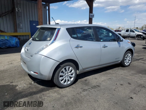 2014 Nissan LEAF SL with VIN 1N4AZ0CP2EC335954, listed as a Copart auction lot 53363845 with 73,436 mi miles and Salvage Title. Bid and sale history available at DreamBid. Image 3.
