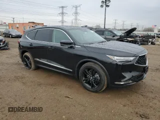 2024 Acura MDX with VIN 5J8YE1H33RL015856, listed as a Copart auction lot 46580485 with 25,541 mi miles and Salvage title. Bid and sale history available at DreamBid. Image 4.