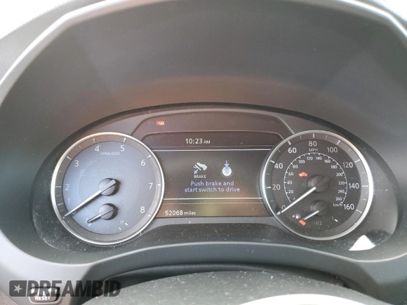 2020 Infiniti QX50 LUXE with VIN 3PCAJ5M32LF112727, listed as a Copart auction lot 73174472 with 52,068 mi miles. Bid and sale history available at carsss.com. Image 9.