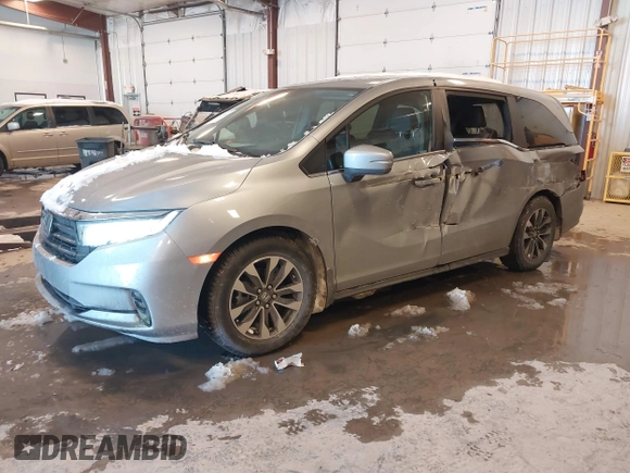 2023 Honda Odyssey EX-L with VIN 5FNRL6H6XPB040933, listed as a IAAI auction lot 41628662 with 29,256 mi miles. Bid and sale history available at carsss.com. Image 17.