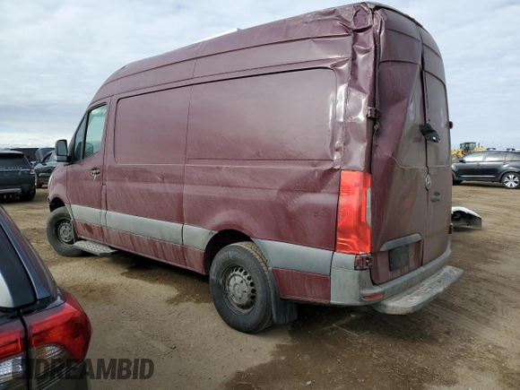 2020 Mercedes-Benz Sprinter Cargo with VIN W1Y70BGY2LT025308, listed as a Copart auction lot 77885824 with 64,196 mi miles and Salvage Title. Bid and sale history available at DreamBid. Image 2.