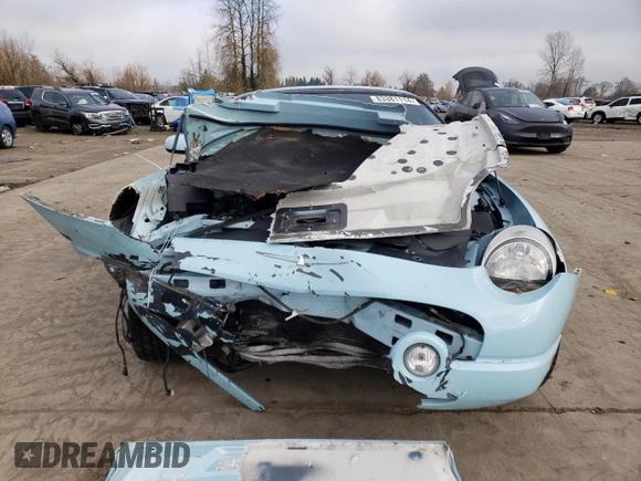 2003 Ford Thunderbird Deluxe z VIN 1FAHP60A03Y100881, wystawiony jako Copart lot #83381114 z przebiegiem Nie podano mil oraz Szkoda całkowita • Salvage title. Historia ofert i sprzedaży dostępna na DreamBid. Obrazek 5.