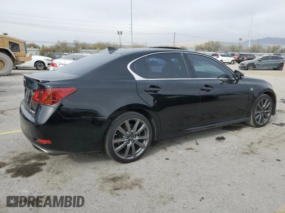 2015 Lexus GS 350 with VIN JTHBE1BL8FA007254, listed as a Copart auction lot 42392735 with 187,338 mi miles and Salvage Title. Bid and sale history available at carsss.com. Image 3.