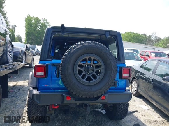 2021 Jeep Wrangler Unlimited Rubicon with VIN 1C4JJXFG3MW833275, listed as a IAAI auction lot 39371948 with 43,428 mi miles. Bid and sale history available at carsss.com. Image 16.