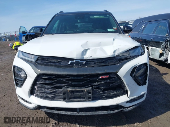 2022 Chevrolet TrailBlazer RS with VIN KL79MUSL8NB021892, listed as a IAAI auction lot 41781796 with 30,522 mi miles. Bid and sale history available at carsss.com. Image 12.