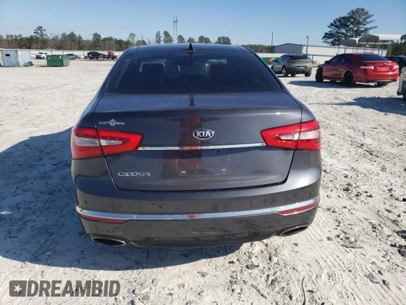 2014 Kia Cadenza Premium with VIN KNALN4D75E5134135, listed as a Copart auction lot 84601824 with 77,871 mi miles and Salvage Title. Bid and sale history available at carsss.com. Image 6.
