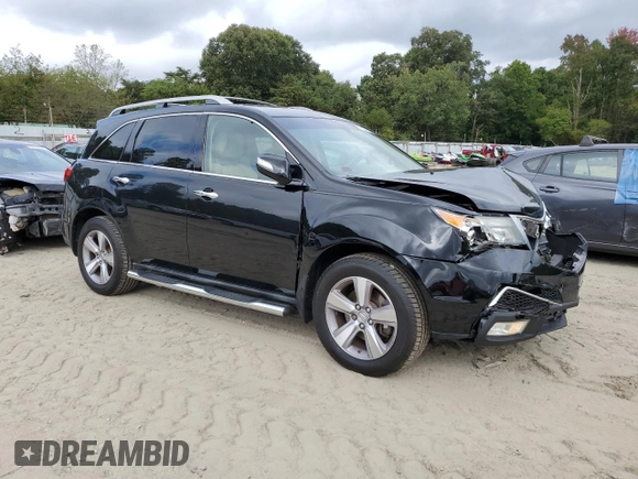 2013 Acura MDX Tech Pkg with VIN 2HNYD2H32DH522707, listed as a Copart auction lot 73629934 with 177,524 mi miles and Salvage Title. Bid and sale history available at carsss.com. Image 4.