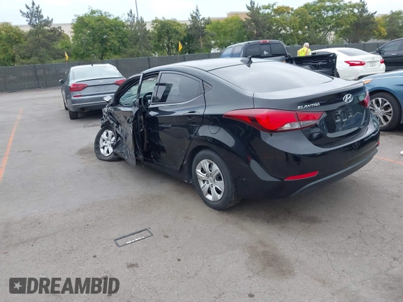 2016 Hyundai Elantra SE with VIN 5NPDH4AE0GH749471, listed as a IAAI auction lot 42453740 with 90,927 mi miles and . Bid and sale history available at DreamBid. Image 3.