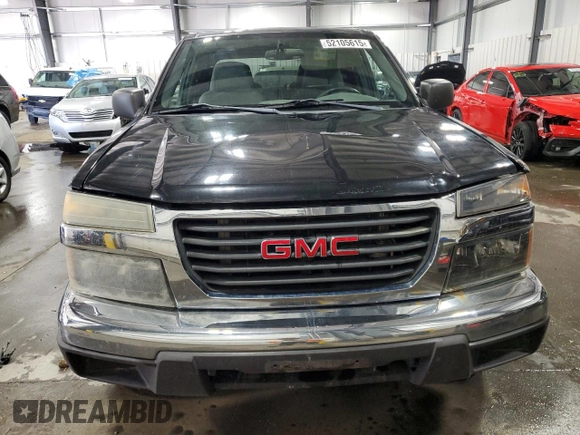 2004 GMC Canyon 1SB SLE Z85 with VIN 1GTDT136348114628, listed as a Copart auction lot 52105615 with 244,232 mi miles and Salvage Title. Bid and sale history available at carsss.com. Image 5.