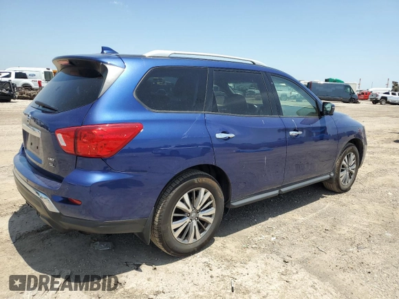 2019 Nissan Pathfinder S z VIN 5N1DR2MM9KC603901, wystawiony jako Copart lot #56871785 z przebiegiem 48 788 mil mil oraz Szkoda całkowita • Salvage title. Historia ofert i sprzedaży dostępna na DreamBid. Obrazek 3.