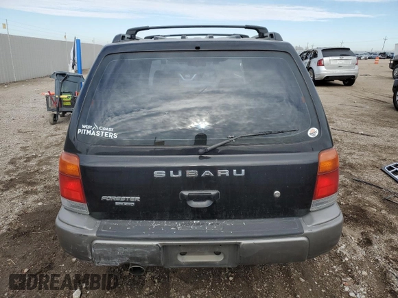 1999 Subaru Forester S with VIN JF1SF6550XH735142, listed as a Copart auction lot 85818264 with 0 mi miles and Salvage Title. Bid and sale history available at carsss.com. Image 6.