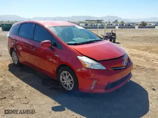 2014 Toyota Prius v Two with VIN JTDZN3EU6EJ014170, listed as a IAAI auction lot 41667010 with 170,265 mi miles. Bid and sale history available at carsss.com. Image 6.