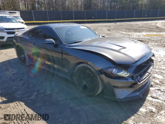 2018 Ford Mustang GT with VIN 1FA6P8CF9J5165267, listed as a Copart auction lot 49875375 with 46,230 mi miles and Salvage Title. Bid and sale history available at carsss.com. Image 4.