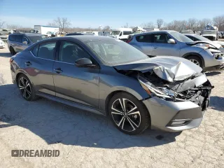 2022 Nissan Sentra SR with VIN 3N1AB8DVXNY287785, listed as a Copart auction lot 46651685 with 54,814 mi miles and Salvage Title. Bid and sale history available at carsss.com. Image 4.