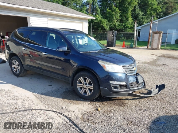 2015 Chevrolet Traverse LT with VIN 1GNKVHKD8FJ385472, listed as a IAAI auction lot 42630555 with 156,648 mi miles and . Bid and sale history available at DreamBid. Image 1.
