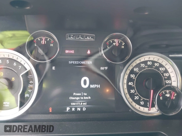 2013 Ram 1500 Outdoorsman with VIN 1C6RR7LT1DS694579, listed as a IAAI auction lot 41831988 with 194,177 mi miles. Bid and sale history available at carsss.com. Image 7.