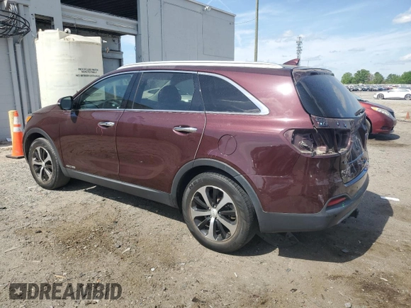 2018 Kia Sorento EX with VIN 5XYPHDA51JG347745, listed as a Copart auction lot 53273635 with 67,877 mi miles and Salvage title. Bid and sale history available at DreamBid. Image 2.