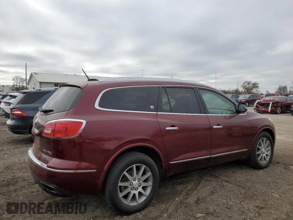 2016 Buick Enclave Leather with VIN 5GAKVBKD7GJ129414, listed as a Copart auction lot 80619034 with 141,253 mi miles and Salvage Title. Bid and sale history available at DreamBid. Image 3.