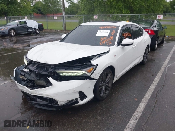 2024 Acura Integra w/A-Spec Package with VIN 19UDE4H31RA007511, listed as a IAAI auction lot 42458536 with 17,972 mi miles and . Bid and sale history available at DreamBid. Image 2.