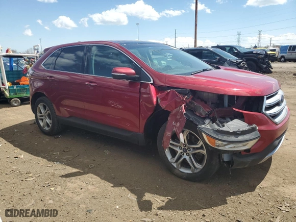 2016 Ford Edge Titanium with VIN 2FMPK4K89GBB57646, listed as a Copart auction lot 54045885 with 114,458 mi miles and Clean Title. Bid and sale history available at carsss.com. Image 4.