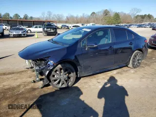 2025 Toyota Corolla SE with VIN 5YFS4MCE6SP218531, listed as a Copart auction lot 45410825 with 4,086 mi miles and Salvage Title. Bid and sale history available at carsss.com. Image 1.