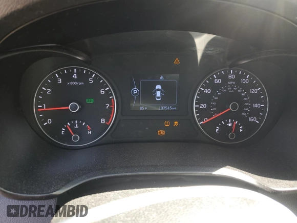 2018 Kia Optima LX with VIN 5XXGT4L3XJG197410, listed as a Copart auction lot 52569325 with 137,515 mi miles and Salvage Title. Bid and sale history available at DreamBid. Image 9.