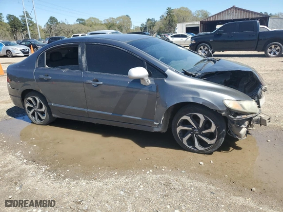 2010 Honda Civic Sdn LX with VIN 2HGFA1F56AH323712, listed as a Copart auction lot 49285595 with 335,010 mi miles and Salvage Title. Bid and sale history available at carsss.com. Image 4.