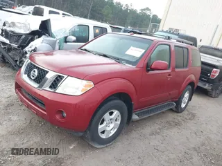 2008 Nissan Pathfinder S with VIN 5N1AR18U28C634844, listed as a IAAI auction lot 41209390 with 203,949 mi miles. Bid and sale history available at carsss.com. Image 2.