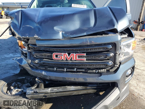2020 GMC Canyon 2WD SLE with VIN 1GTG5CEN7L1172241, listed as a Copart auction lot 81272414 with 0 mi miles and Salvage Title. Bid and sale history available at carsss.com. Image 11.