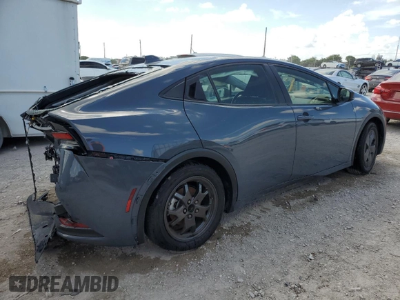 2024 Toyota Prius LE with VIN JTDACAAUXR3023011, listed as a Copart auction lot 61337595 with 25,660 mi miles and Non repairable. Bid and sale history available at DreamBid. Image 3.