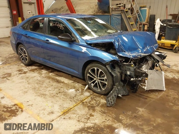 2023 Volkswagen Jetta Sport with VIN 3VWBM7BU4PM010718, listed as a IAAI auction lot 41582445 with 45,382 mi miles and . Bid and sale history available at DreamBid. Image 1.