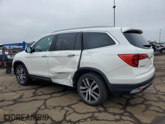 2018 Honda Pilot Elite with VIN 5FNYF6H07JB036442, listed as a Copart auction lot 57553945 with 107,657 mi miles and Clean title. Bid and sale history available at DreamBid. Image 2.