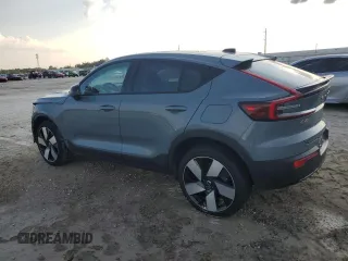 2023 Volvo C40 Recharge Pure Electric Ultimate with VIN YV4ED3GM4P2026472, listed as a Copart auction lot 67486994 with 0 mi miles and Salvage Title. Bid and sale history available at carsss.com. Image 2.