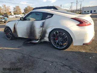2020 Nissan 370Z Coupe with VIN JN1AZ4EH2LM823416, listed as a Copart auction lot 85144054 with 0 mi miles and Salvage Title. Bid and sale history available at carsss.com. Image 2.