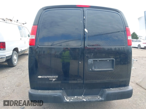 2016 Chevrolet Express Cargo Van with VIN 1GCWGAFGXG1260362, listed as a IAAI auction lot 41813990 with 141,741 mi miles. Bid and sale history available at carsss.com. Image 15.
