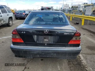 1998 Mercedes-Benz C 230/260/280/320 with VIN WDBHA23G2WA555649, listed as a Copart auction lot 46755375 with 179,263 mi miles and Salvage title. Bid and sale history available at DreamBid. Image 6.