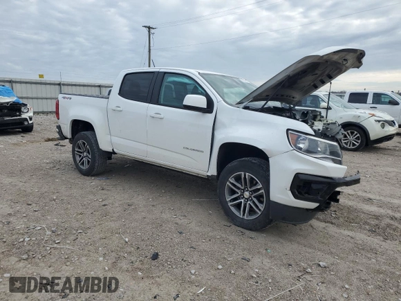 2022 Chevrolet Colorado 4WD Work Truck with VIN 1GCGTBEN9N1128003, listed as a Copart auction lot 86204214 with 34,762 mi miles and Salvage title. Bid and sale history available at DreamBid. Image 4.