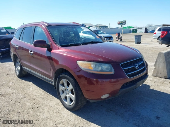 2008 Hyundai Santa Fe SE with VIN 5NMSH13E68H146106, listed as a IAAI auction lot 41747474 with 190,907 mi miles. Bid and sale history available at carsss.com. Image 1.