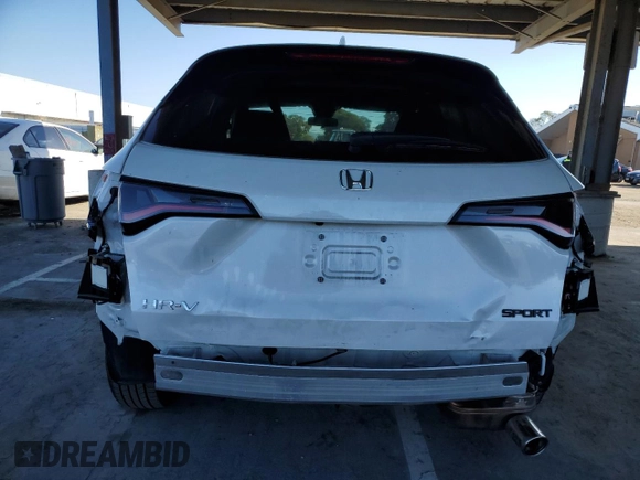 2024 Honda HR-V Sport with VIN 3CZRZ1H56RM744936, listed as a Copart auction lot 46945415 with 11,964 mi miles and Salvage Title. Bid and sale history available at carsss.com. Image 6.