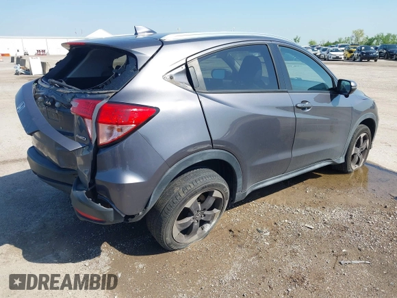 2018 Honda HR-V EX-L Navi with VIN 3CZRU6H7XJM700052, listed as a IAAI auction lot 41956296 with 88,204 mi miles. Bid and sale history available at carsss.com. Image 4.
