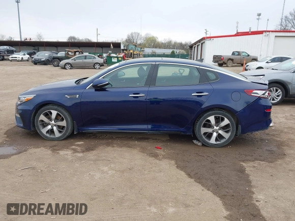 2019 Kia Optima LX with VIN 5XXGT4L38KG304763, listed as a IAAI auction lot 41977858 with 143,569 mi miles. Bid and sale history available at carsss.com. Image 14.